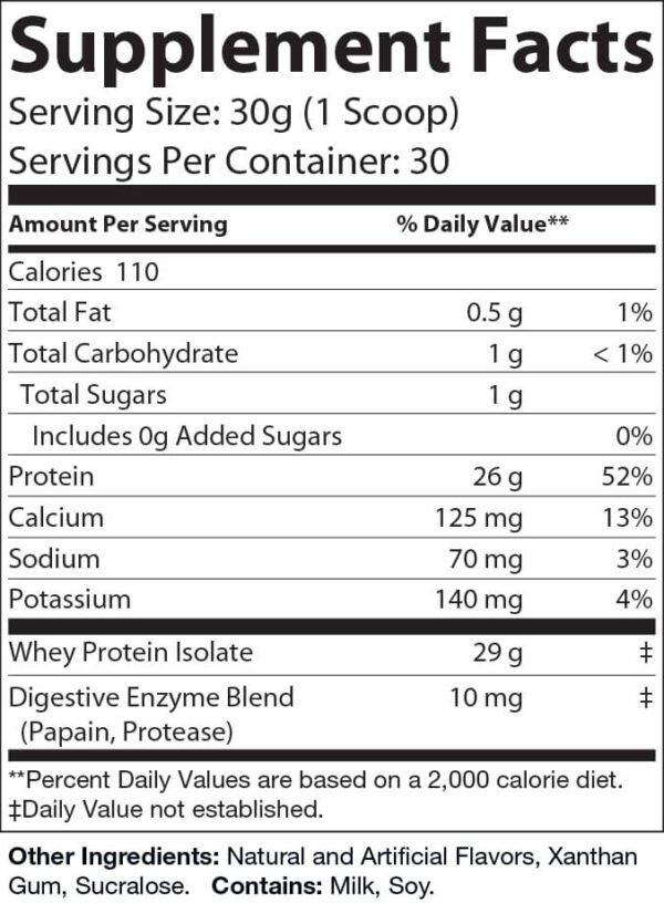 Premium Recovery Whey Isolate (Vanilla) - Image 2